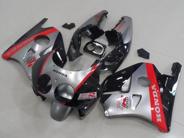 1990-1998 Honda CBR250RR MC22 Motorcycle Fairings - Silver Red Glossy Black UK