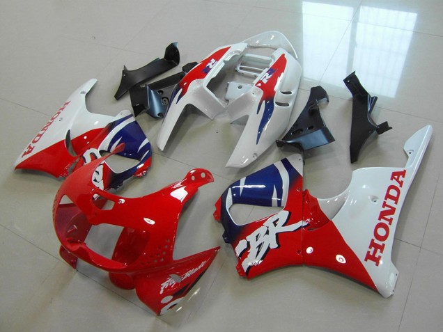 1996-1997 Honda CBR900RR 893 Motorcycle Fairings - White Red Blue UK