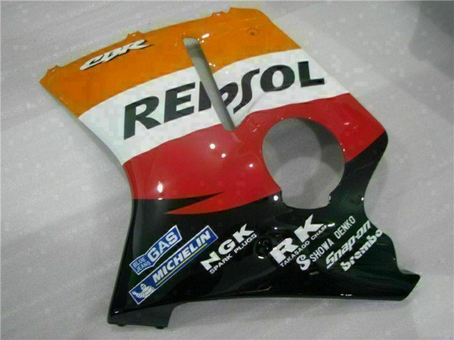 1996-2007 Honda CBR1100XX Blackbird Motorcycle Fairing - Orange White Red Glossy Black Repsol UK