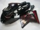 1996-2007 Honda CBR1100XX Blackbird Abs Motorcycle Fairings - Glossy Black Red Flame UK