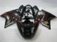 1996-2007 Honda CBR1100XX Blackbird Abs Motorcycle Fairings - Glossy Black Red Flame UK