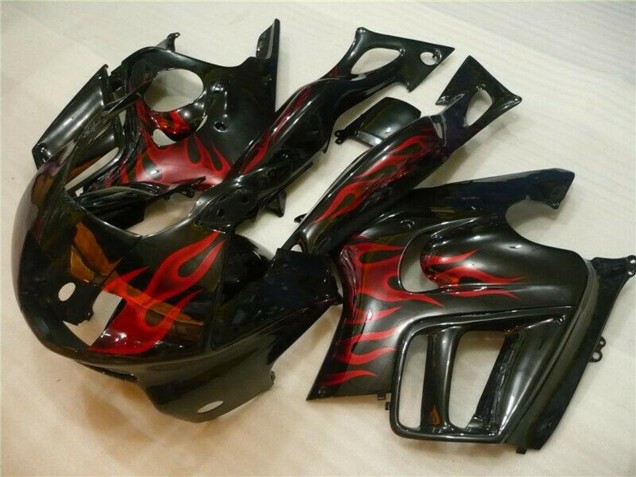 1995-1996 Honda CBR600 F3 Motorcycle Fairings - Glossy Black Red Flame UK