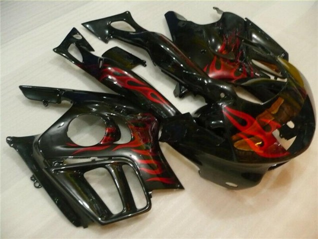 1995-1996 Honda CBR600 F3 Motorcycle Fairings - Glossy Black Red Flame UK