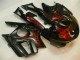 1995-1996 Honda CBR600 F3 Motorcycle Fairings - Glossy Black Red Flame UK
