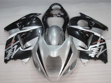 1996-2007 Suzuki GSXR 1300 Hayabusa Motorcycle Fairings - Silver Black UK
