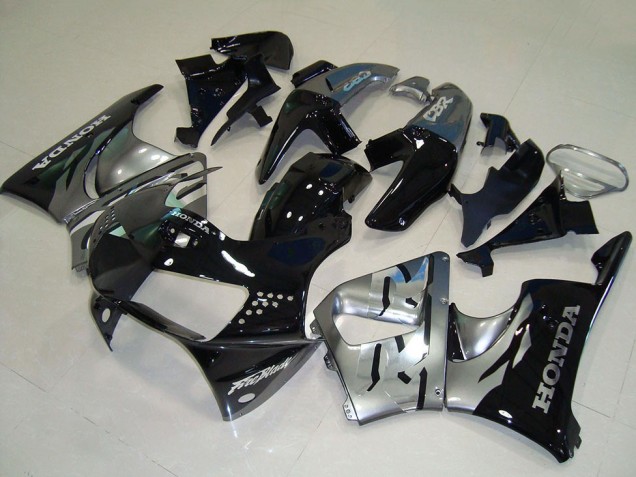 1998-1999 Honda CBR900RR 919 Motorcycle Fairings - Silver Glossy Black UK