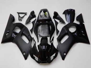 1998-2002 Yamaha YZF R6 Motorcycle Fairings - Glossy Black Matte Black UK
