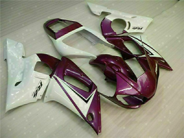 1998-2002 Yamaha YZF R6 Motorcycle Fairings - White Purple UK