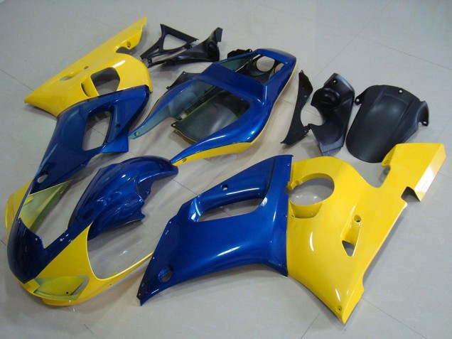 1998-2002 Yamaha YZF R6 Motorcycle Fairings - Yellow Blue UK