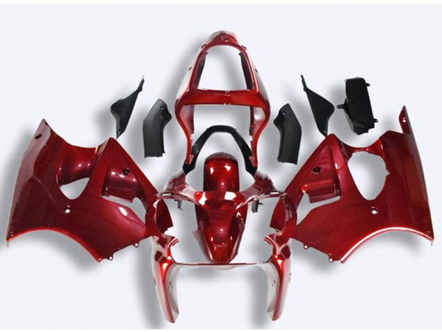2000-2002 Kawasaki ZX6R Motorcycle Fairings - Red UK
