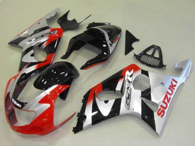 2000-2002 Suzuki GSXR 1000 Motorcycle Fairings - Silver Red Glossy Black UK