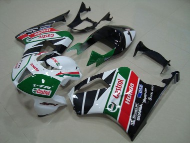 2000-2006 Honda VTR1000 Bike Fairing - White Red Green Glossy Black Castrol UK