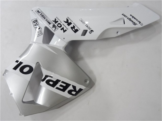 2003-2004 Honda CBR600RR Motorcycle Fairing - White Silver Black Repsol UK