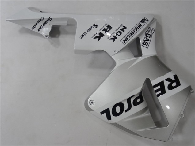 2003-2004 Honda CBR600RR Motorcycle Fairing - White Silver Black Repsol UK