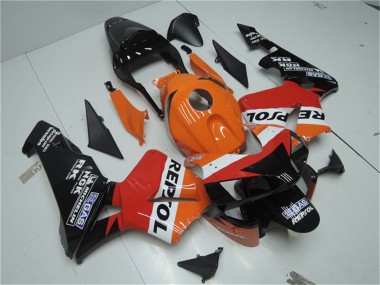 2003-2004 Honda CBR600RR Motorcycle Fairing Kits - Orange White Red Glossy Black Repsol UK