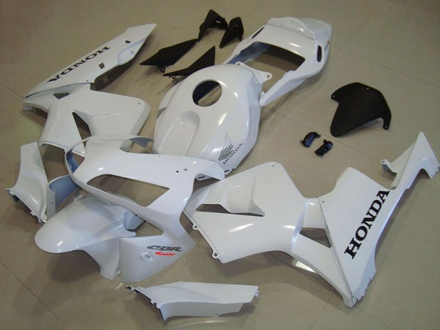2003-2004 Honda CBR600RR Motorcycle Fairings - White Black Decal UK