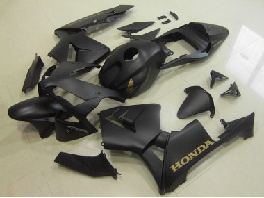 2003-2004 Honda CBR600RR Motorcycle Fairings - Matte Black Gold Decal UK