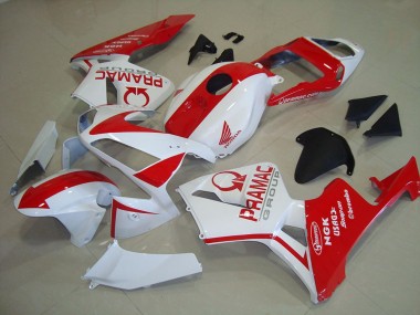 2003-2004 Honda CBR600RR Motorcycle Fairings - White Red Pramac UK
