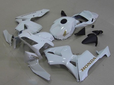 2003-2004 Honda CBR600RR Motorcycle Fairings - White Gold Decals UK