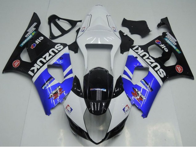 2003-2004 Suzuki GSXR 1000 Motorcycle Fairings - White Blue Black Red Elf UK