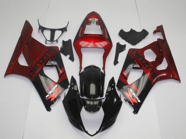 2003-2004 Suzuki GSXR 1000 Motorcycle Fairing - Red Glossy Black UK