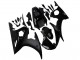 2003-2004 Yamaha YZF R6 Motorcycle Fairings - Glossy Black Matte Black UK