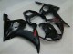 2003-2004 Yamaha YZF R6 Motorcycle Fairings - Glossy Black Matte Black Red Decals UK