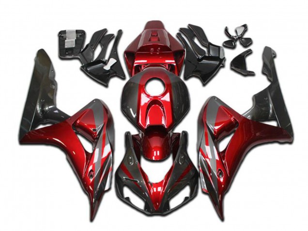 2004-2005 Honda CBR1000RR Motorcycle Fairings - Red Grey Glossy Black UK