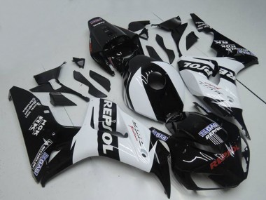 2004-2005 Honda CBR1000RR Motorcycle Fairings - White Glossy Black Repsol UK