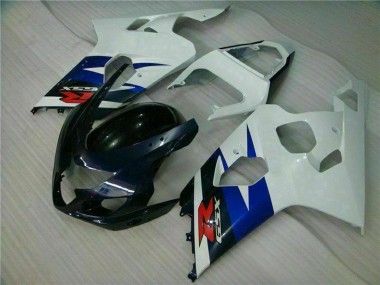 2004-2005 Suzuki GSXR 600/750 Motorcycle Fairings - White Blue Glossy Black Red UK