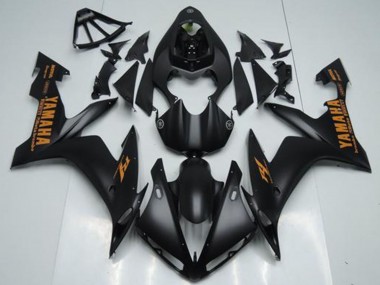 2004-2006 Yamaha YZF R1 Motorcycle Fairings - Matte Black Orange UK