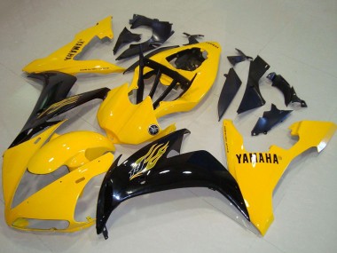 2004-2006 Yamaha YZF R1 Motorcycle Fairings - Yellow Glossy Black UK