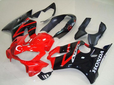 2004-2007 Honda CBR600 F4i Motorcycle Fairing Kits - Red Glossy Black UK
