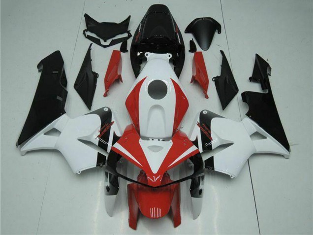 2005-2006 Honda CBR600RR Motorcycle Fairing Kits - White Red Black UK