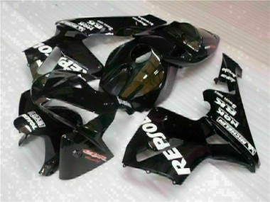 2005-2006 Honda CBR600RR Motorcycle Fairings - Black Repsol UK