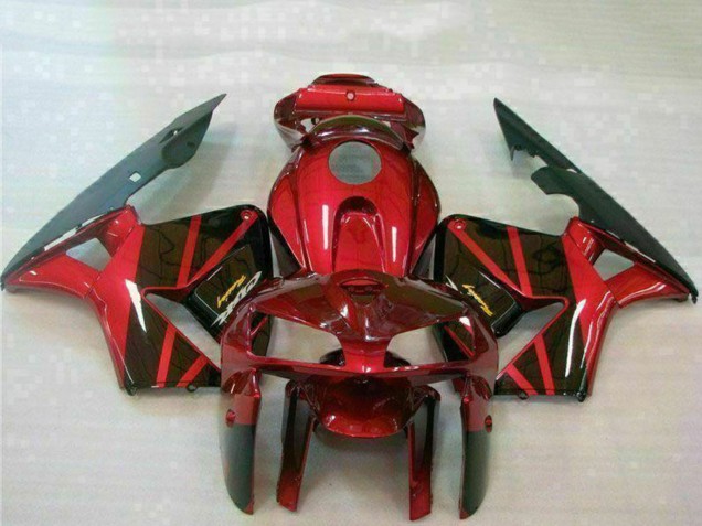 2005-2006 Honda CBR600RR Bike Fairings - Red Black UK