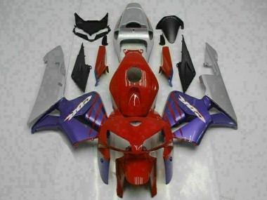 2005-2006 Honda CBR600RR Motorcycle Fairings - Red Purple Grey UK