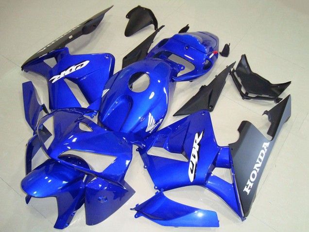 2005-2006 Honda CBR600RR Motorcycle Fairings - Blue Black White Decal UK