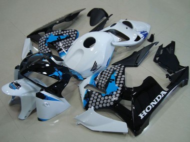 2005-2006 Honda CBR600RR Motorcycle Fairings - White Blue Black UK