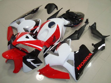 2005-2006 Honda CBR600RR Motorcycle Fairing - White Red Black UK