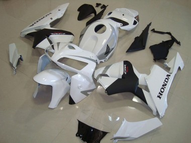 2005-2006 Honda CBR600RR Motorcycle Fairings - Pearl White Matte Black UK
