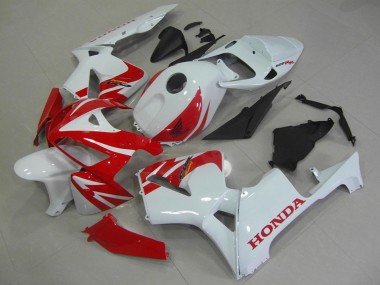 2005-2006 Honda CBR600RR Motorcycle Fairings - White Red UK