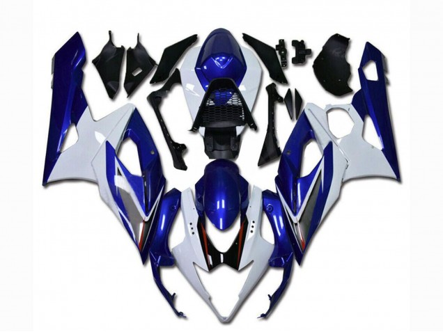 2005-2006 Suzuki GSXR 1000 Motorcycle Fairing - White Blue UK