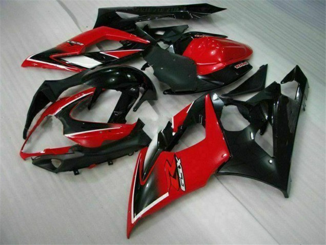 2005-2006 Suzuki GSXR 1000 Motorcycle Fairings - Red Glossy Black Matte Black UK