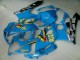 2005-2006 Suzuki GSXR 1000 Motorcycle Fairings - Blue Gold Black Rizla UK