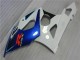 2005-2006 Suzuki GSXR 1000 Motorcycle Fairing Kits - White Blue Glossy Black UK