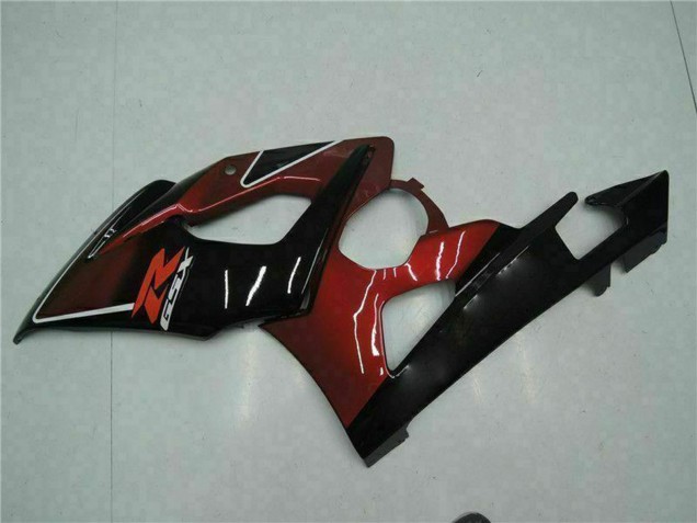 2005-2006 Suzuki GSXR 1000 Motorcycle Fairing - Red Glossy Black UK