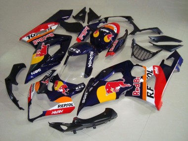 2005-2006 Suzuki GSXR 1000 Motorcycle Fairings - Dark Blue Yellow Red Bull Repsol UK