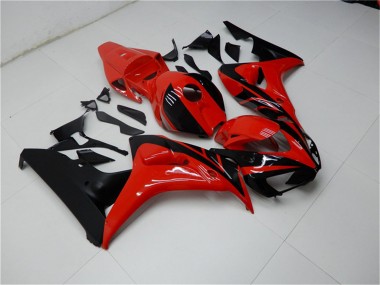 2006-2007 Honda CBR1000RR Motorcycle Fairings Kits - Red Glossy Black UK
