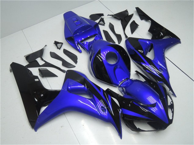 2006-2007 Honda CBR1000RR Motorcycle Fairing Kits - Blue Glossy Black UK